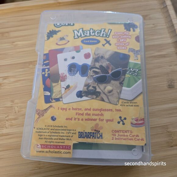 I Spy Match Card Game - In Travel Box Perfect For Vacay ,3 And Up - Picture 6 of 6